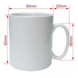 Mug blanc personnalisable 325 ml