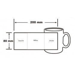 Mug blanc personnalisable 325 ml